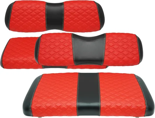 Miniatura 34 de Fundas de asiento de carrito de golf, delanteras y traseras, impermeables y resistentes al sol, de piel de vinilo de grado marino, accesorios