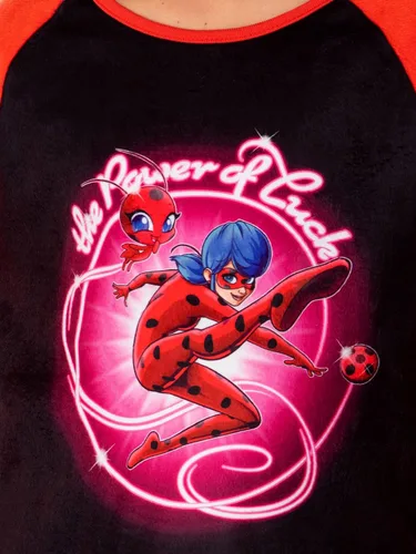 Miniatura 4 de INTIMO Miraculous Tales of Ladybug Cat Noir - Conjunto de pijama para niña con el poder de la suerte Multi colorido