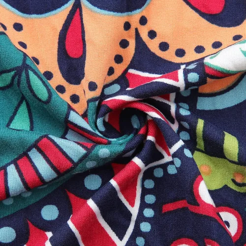 Miniatura 3 de hyha Funda para sofá, fundas para sofá biplaza, diseño floral, elásticas, estampadas, 3 piezas, fundas para sofá de 2 cojines separados, protector