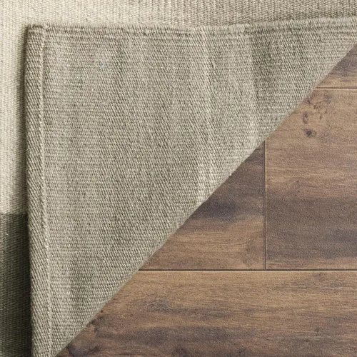 Miniatura 4 de SAFAVIEH Kilim Collection - Alfombra decorativa de 4 x 6 pies, color beige y verde claro, hecha a mano, lana de tejido plano, ideal para zonas