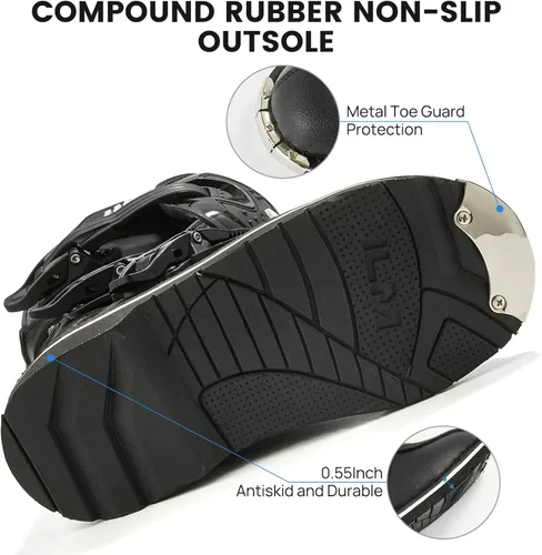 Miniatura 3 de ILM Botas de motocicleta impermeables ATV Motorcross Dirt Blike para hombres, modelo MX3 Negro-niños