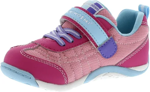 TSUKIHOSHI 1521 Kaz - Zapatilla de deporte infantil lavable a máquina con caja de punta ancha y suela antideslizante para niños pequeños de 1 a 8