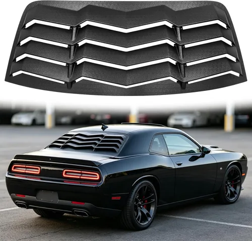 persiana para ventana trasera, cubierta protectora para parabrisas trasero compatible con Dodge Challenger 2008-2022 2023 en estilo GT Lambo,