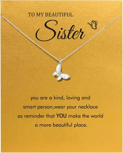 Miniatura 15 de Baydurcan - Collar de amistad con colgante de ancla, brújula y dije de elefante de la buena suerte, con tarjeta de mensaje y tarjeta de regalo