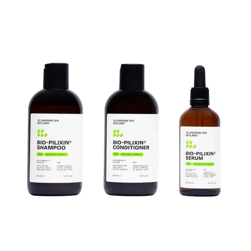 Scandinavian Biolabs Rutina Bio-Pilixin® para hombres | Ayuda con el desprendimiento del cabello, nutre los folículos pilosos, mejora la fuerza del