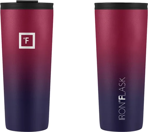 Miniatura 4 de IRON °FLASK Vaso clásico - Botella de agua de acero inoxidable aislada al vacío, de doble pared, taza de bebida, taza de viaje aislada