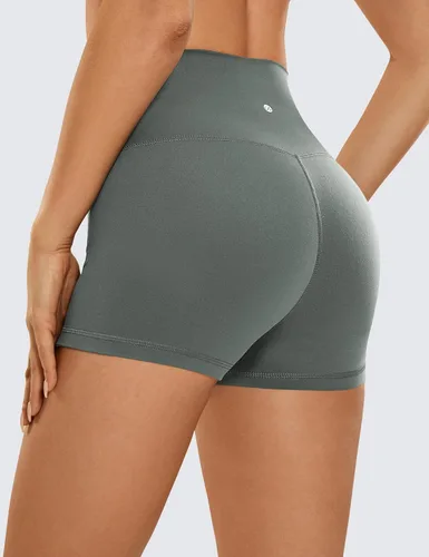 Miniatura 42 de CRZ YOGA Butterluxe - Pantalones cortos de ciclismo de cintura alta para mujer, 2.5 pulgadas, yoga, entrenamiento, elastano, correr, voleibol