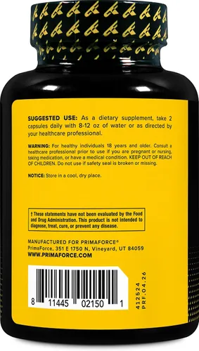 Miniatura 3 de Primaforce Shilajit 120 cápsulas (1000 mg) - con ácido fúlvico natural, 60 porciones
