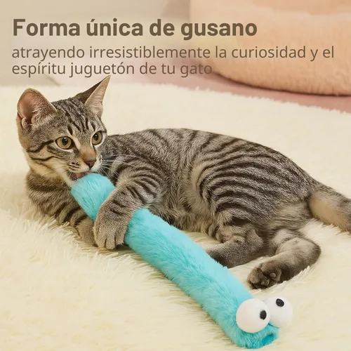 Miniatura 6 de Almohadas de juguetes para gatos Gochanmon, paquete de 3, con hierba gatera en el interior, palos blandos y duraderos con sonido crujiente, juguete