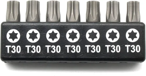 Miniatura 42 de TMAX Juego de puntas de destornillador de cabeza de estrella T6 Torx de 25 piezas, acero S2 de 6 puntos T-6 puntas de inserción de destornillador