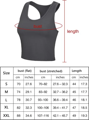 Miniatura 3 de Boao 2 Pieces Crop Tank Top Basic Sleeveless Crop Top Workout Racerback Cropped Tank Sports Top for Women