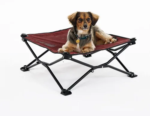 Miniatura 20 de Coolaroo On-The-Go - Cama elevada para perros plegable y portátil con tela transpirable y resistente a la humedad, bolsa de transporte incluida