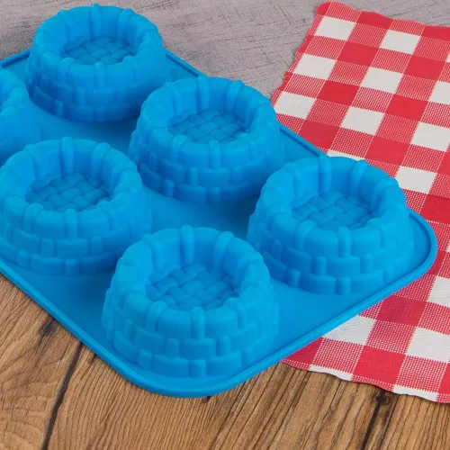 Miniatura 5 de Webake Cestas de tartas para tartas, molde de silicona, molde para pastelitos, magdalenas, muffins, gelatina, moldes para jabón, bandeja para hornear