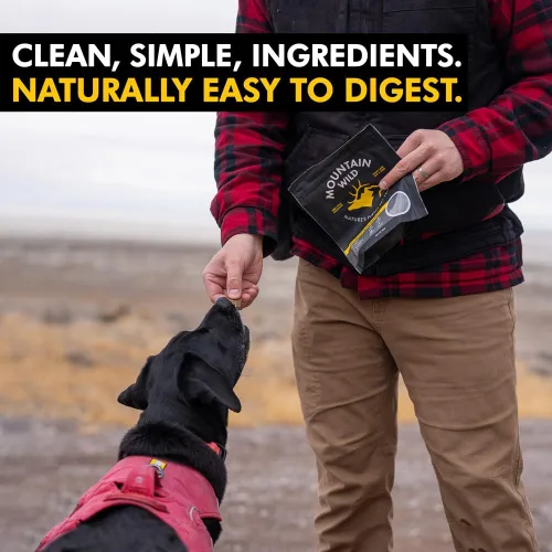 Miniatura 8 de MOUNTAIN WILD Golosinas de entrenamiento de carne de venado para perros, premio de alto valor con proteína de carne de alce y ciervo, totalmente