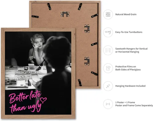 Miniatura 2 de Poster Master Mejor Tarde Que Feo - Póster de Marilyn - Arte Moderno y Pop - Regalo Moderno para Hombres, Mujeres y Fashionista - Decoración