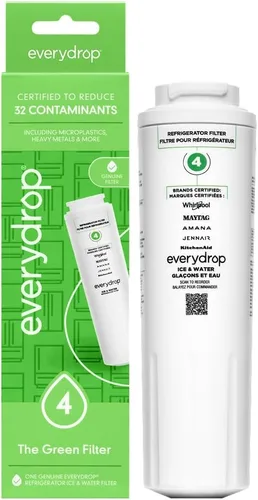 everydrop® by Whirlpool Filtro para refrigerador de hielo y agua 4, EDR4RXD1, paquete individual