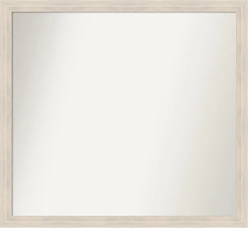 Miniatura 95 de Amanti Art Espejo de baño blanco para sobre el fregadero, 30 x 35 pulgadas, espejo de tocador rectangular estrecho de Eva de oro blanco, marco