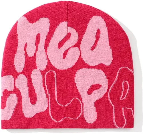 Miniatura 2 de Elnuqok Gorro de punto para mujer, gorro de invierno inalámbrico con diseño de calavera