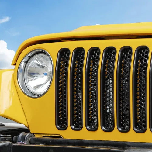Miniatura 7 de JeCar para Jeep TJ Grill Inserts, Insertos de rejilla de malla para Jeep Wrangler TJ 1997-2006 (negro)