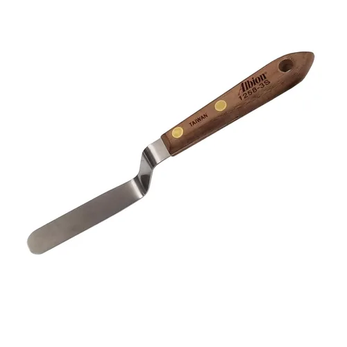 Miniatura 8 de Albion Engineering Classic Espátula de Calafateo Descentrada, Acero Inoxidable, Punta Cónica de 3/4" de Ancho x Hoja de 4" de Largo, 1258-4S