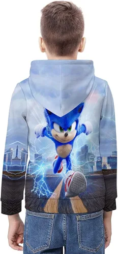 Miniatura 2 de MULARE Linda sudadera con capucha para niños con estampado 3D, sudadera deportiva para niños y niñas