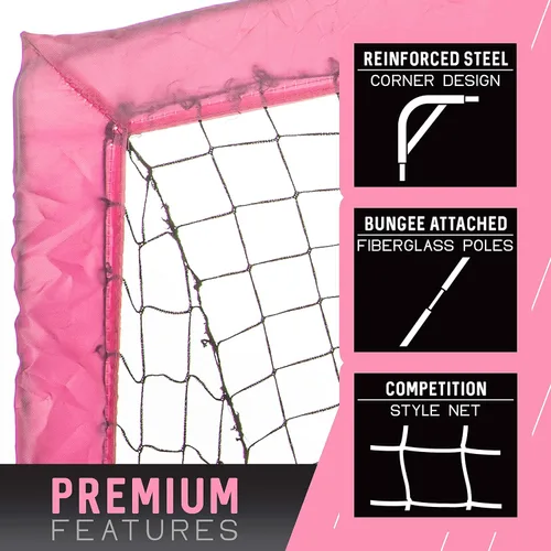 Miniatura 2 de Franklin Sports Blackhawk Backyard Soccer Goal - Portable Pop Up Soccer Nets - Youth + Adult Folding Indoor + Outdoor Goals - Multiple Sizes +