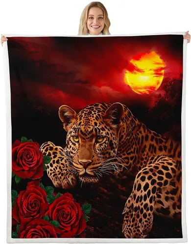 Miniatura 24 de Feelyou Butterfly Throw Blanket Butterflies Print Soft Fleece Sherpa Cozy Fuzzy Plush Warm Glitter Colorful Fuzzy Plush Throw Animal 40"x50" for Bed