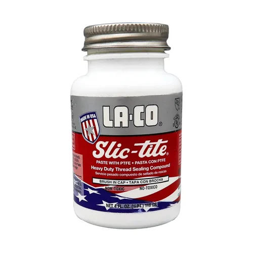 Miniatura 5 de LA-CO 42014 Slic-Tite - Pasta selladora de rosca prémium con PTFE, temperatura de -50 a 500 grados F, 1 galón