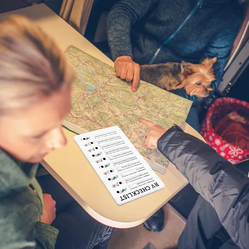Miniatura 5 de Zonon Paquete de 1 tabla de lista de verificación para caravanas, tablas de listas de tareas de plástico, tablas de lista de verificación