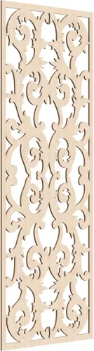 Miniatura 84 de Meadville Paneles decorativos de pared de madera con calado, 9 3/8 pulgadas de ancho x 24 3/8 pulgadas de alto x 1/4 de alto, aliso
