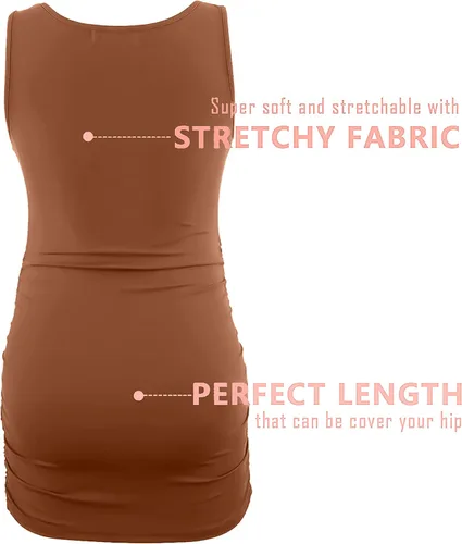 Miniatura 5 de Camiseta sin mangas para maternidad, tallas grandes