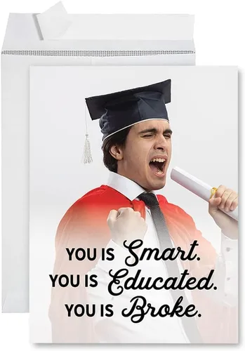 Miniatura 25 de Andaz Press Tarjeta fotográfica de graduación jumbo personalizada de 8.5 x 11 pulgadas con sobre, tarjeta de felicitación personalizada de clase
