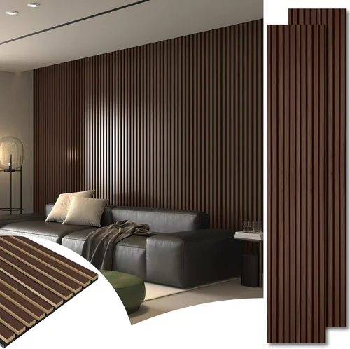 Miniatura 24 de Art3d Paneles acústicos de listones de madera para decoración elegante y reducción de ruido, panel texturizado 3D para techo y pared, paquete