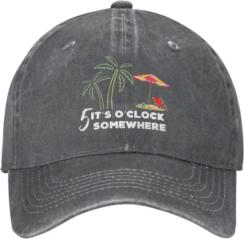 Miniatura 3 de 5 Oclock Somewhere Hat Its 5 O' Clock Somewhere Cap for Men Dad Hats Funny Cap Azul marino