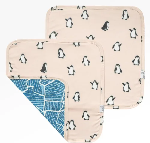 Miniatura 7 de Copper Pearl Juego de 2 mantas de seguridad para bebé, tamaño portátil para auto calmarse sobre la marcha, mantas de bebé ideales para niños