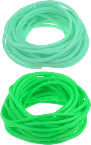 Miniatura 8 de HARFINGTON Tubo hueco de goma de 16 pies 1/8 pulgadas de diámetro y 1/16 pulgadas de orificio de silicona para hacer joyas, collares, pulseras