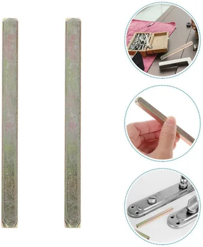 Miniatura 6 de Uonlytech Barra de husillo para manija de puerta de repuesto, 2 piezas, estilo antiguo, bisagra, perilla de puerta, husillo de repuesto para perilla