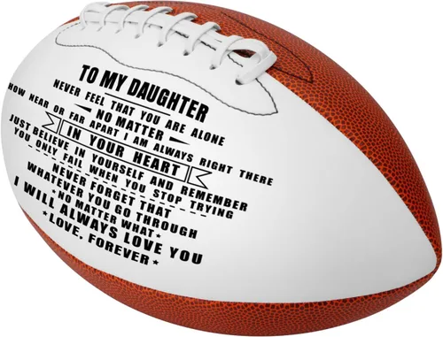 Miniatura 2 de KWOOD Balón de fútbol personalizado y grabado para hijo, de cuero para interior/exterior con bomba y bolsa de transporte, regalo de Navidad