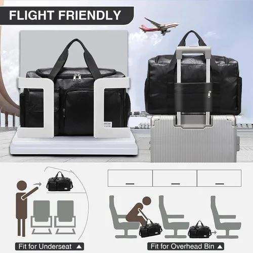 Miniatura 167 de Pequeña bolsa de gimnasio para mujer, bolsa de viaje con compartimento para zapatos