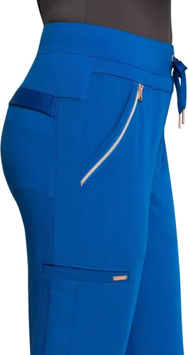 Miniatura 5 de CHEROKEE Statement - Pantalones descartables de tiro medio, pierna recta, con cordón para ajustar.