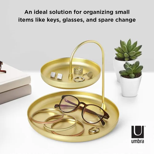 Miniatura 5 de Bandeja para accesorios en niveles de Umbra, Brass, L