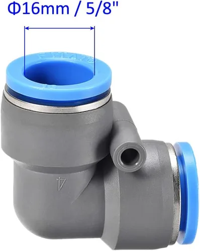 Miniatura 3 de M METERXITY Paquete de 2 codos neumáticos de aire – Empuje de 90 grados para conectar accesorios de aire de conexión rápida, aplicar a la conexión