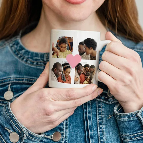 Miniatura 3 de Tazas de café personalizadas - Texto personalizado, foto, logotipo, imagen de collage, nombre inicial taza de monograma y tazas mágicas de cerámica