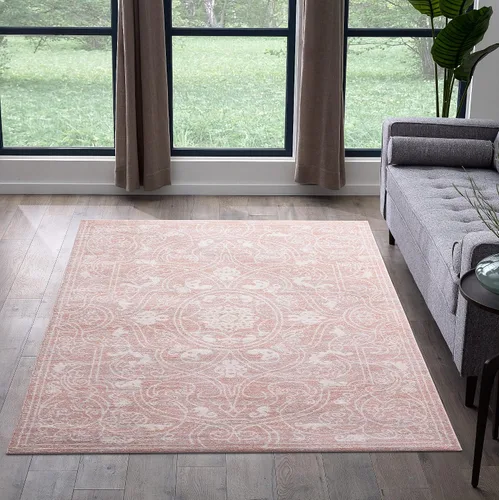 Miniatura 8 de Edenbrook Alfombras de área para sala de estar, alfombra color crema, pelo grueso perfecto para zonas de alto tráfico, alfombra de 2.5 x 8 pies