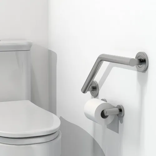 Miniatura 3 de Barra de seguridad para baño, ducha e inodoro para personas mayores y discapacitados, mango de asistencia de equilibrio de ayuda de movilidad, acero