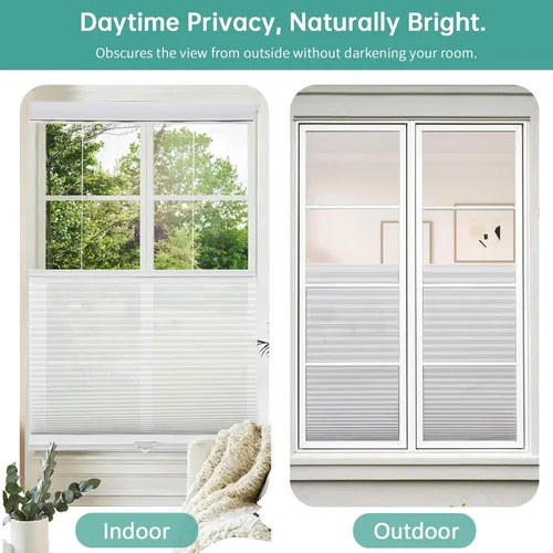 Miniatura 4 de Changshade - Persianas para filtrado de luz para ventanas, 36 pulgadas de largo x 19 pulgadas de ancho, persianas celulares que bajan y suben