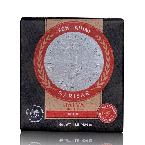 Miniatura 8 de Garisar Tahini Halva 60% Tahini – Halva – Halva de pistacho – Halva turca – Chocolate de caramelo – Postres – Dulces de Oriente Medio – Delicias
