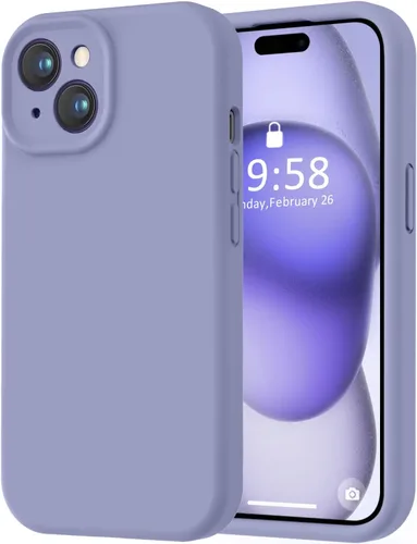 Miniatura 286 de LOVE 3000 Compatible con Funda para iPhone 15, [Cámara de Cobertura Completa de Silicona Suave] [Protección contra Caídas de 8 pies], Forro de Negro