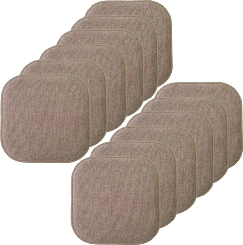 Miniatura 47 de Sweet Home Collection Cojines de espuma viscoelástica para silla, antideslizantes, diseño de panal de abeja, 16 x 16 pulgadas, paquete de 2