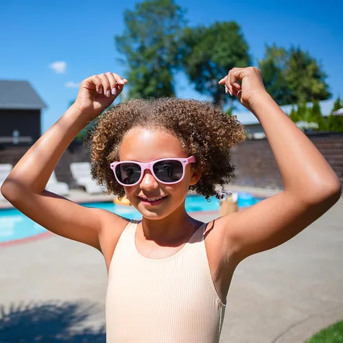 Miniatura 4 de AQUA GUARD Protección capilar previa a la natación para niños, protector capilar de cloro + fácil de peinar, fabricado en California, color seguro